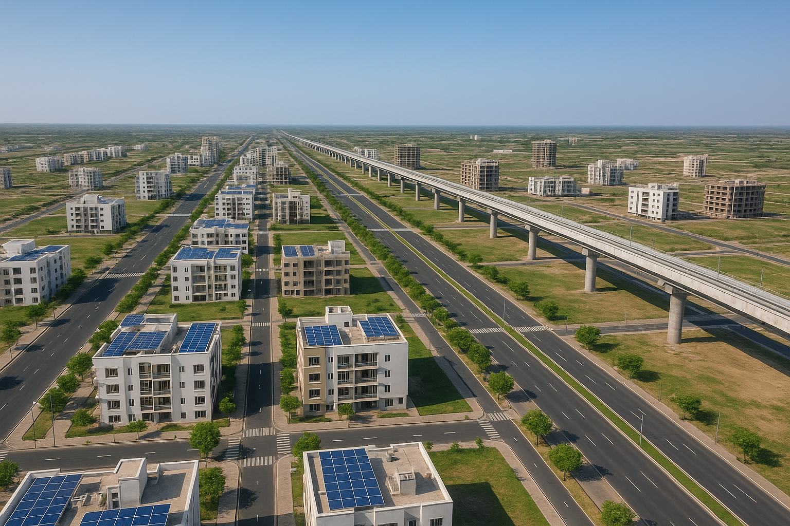 Smart infrastructure layout in Dholera SIR